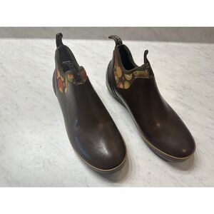 Bogs Mattie Bubbles Brown Slip On Rain Shoes Garden Waterproof Womens 10